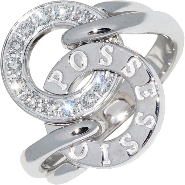  Piaget ring K18WG diamond 12P Flat poseshon ring G34PQ950_