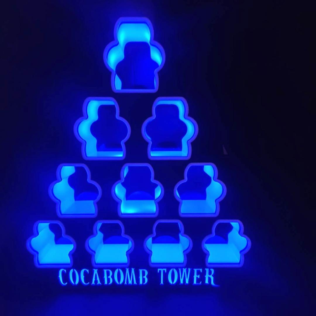 送料無料 コカボム ディスプレー COCABOMB TOWER コカレロ LED ライト おしゃれ SNS 看板 キャバクラ クラブ CLUB  の画像3