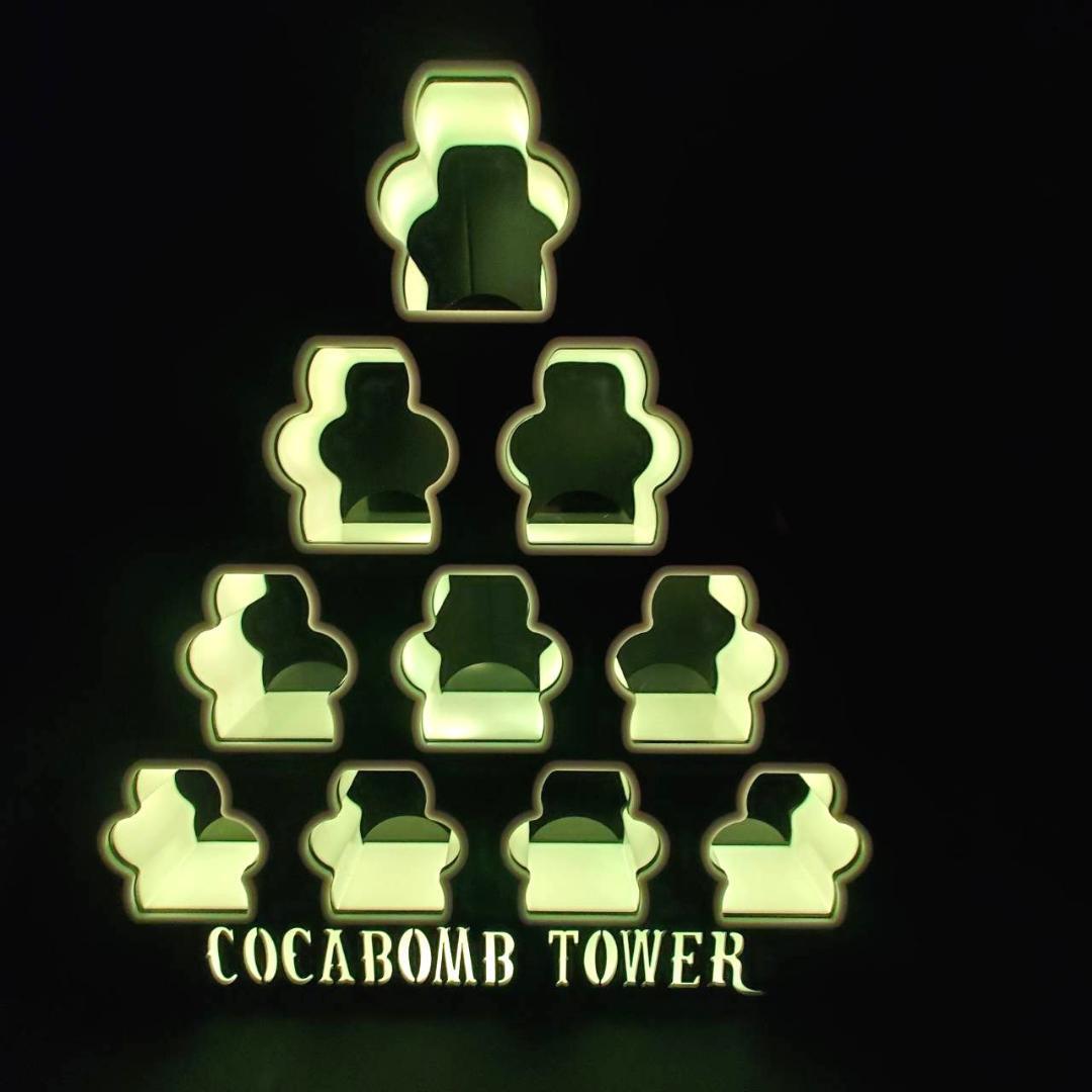 送料無料 コカボム ディスプレー COCABOMB TOWER コカレロ LED ライト おしゃれ SNS 看板 キャバクラ クラブ CLUB  の画像5