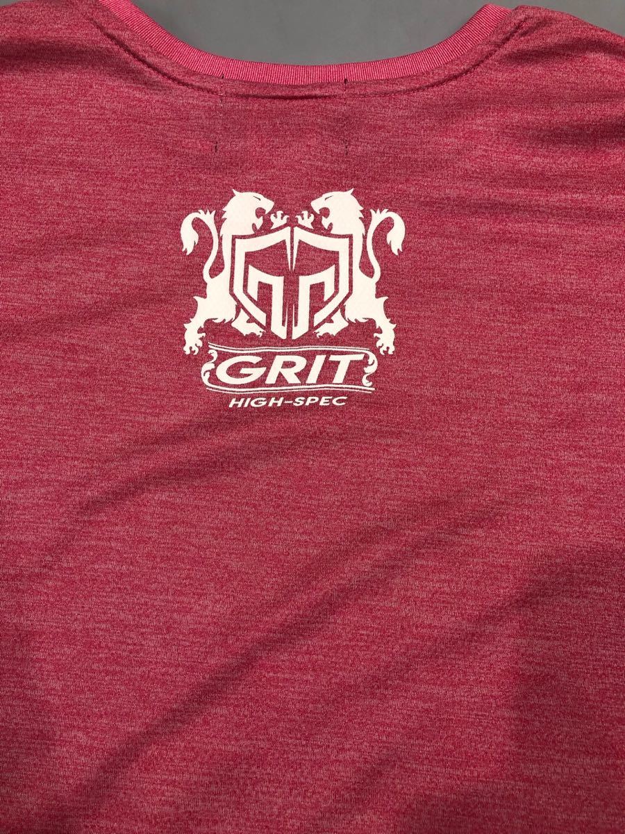 GRIT TRAINING DRY TEE 2203 TIGER PINK _画像4