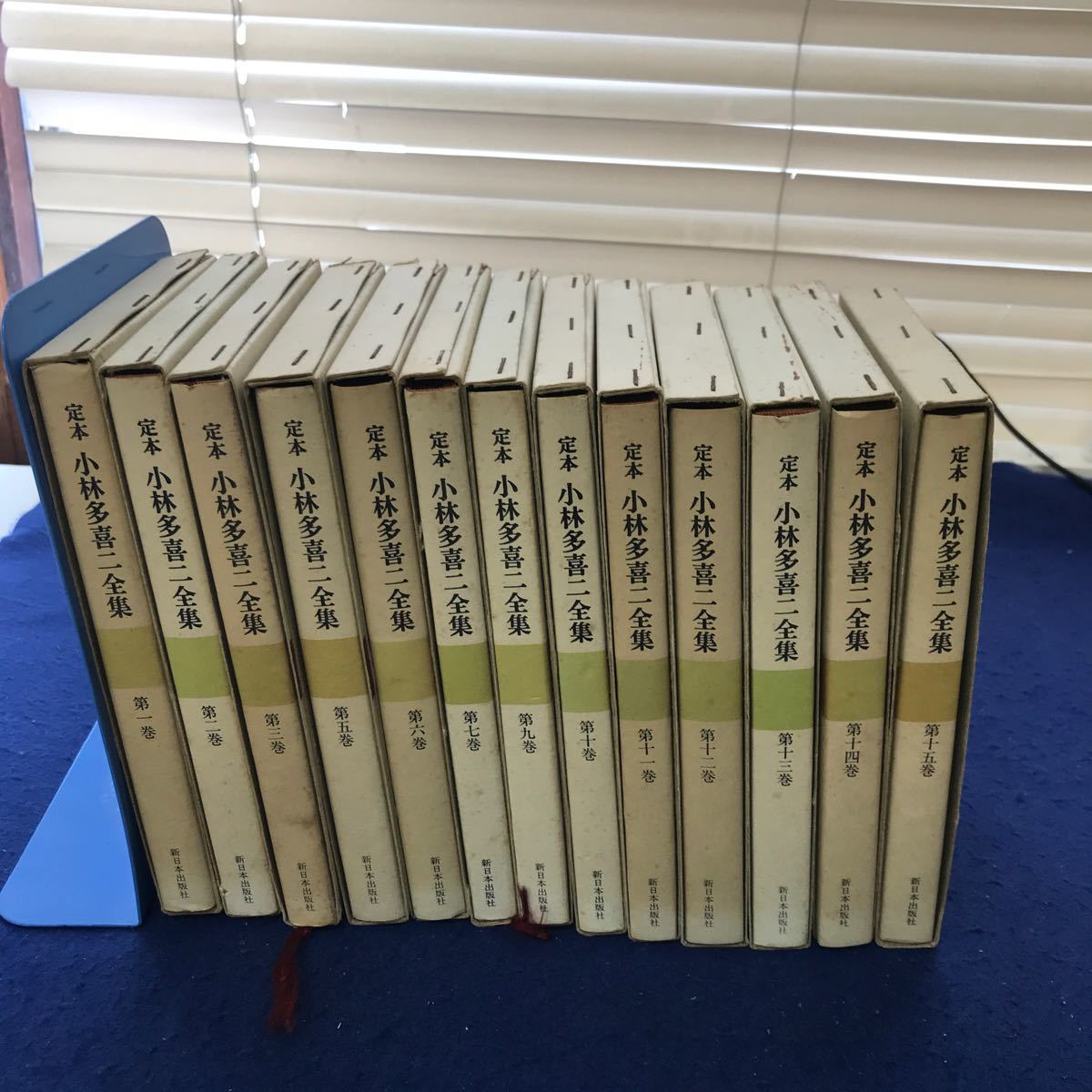 a46-002 [ don't fit summarize ].book@ Kobayashi Takiji complete set of works all 15 volume middle 13 pcs. (4*8 volume lack of ) New Japan publish company 