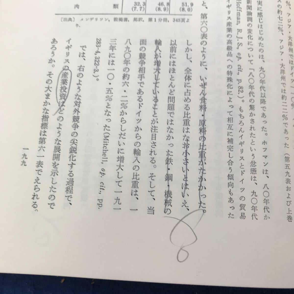 あ56-012 経済学大系5 帝国主義論 下 遠藤湘吉編 東京大学出版会 巻頭巻末に剥がし痕、印、線引き、書き込み複数あり_画像6