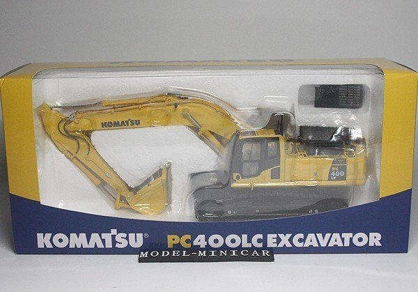 ▲入手困難！KOMATSU 1/50 コマツ PC400LC-8 重機 油圧ショベル 建設機械 作業車_画像1