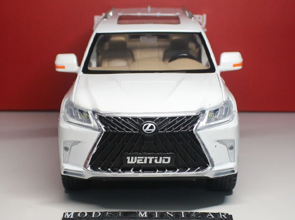 ▲超希少！White！金属製！WT 1/18 レクサス Lexus LX LX570 SUV 新品_画像3