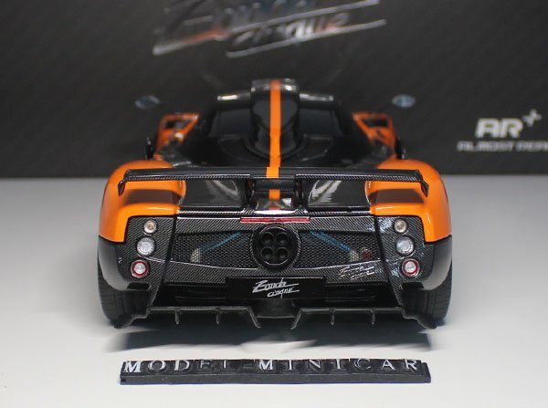 ▲入手困難！金属製！全開閉！Almost Real 1/18 パガーニ Pagani Zonda Cinque Coupe 2009 carbon fibre Orange 新品 AR