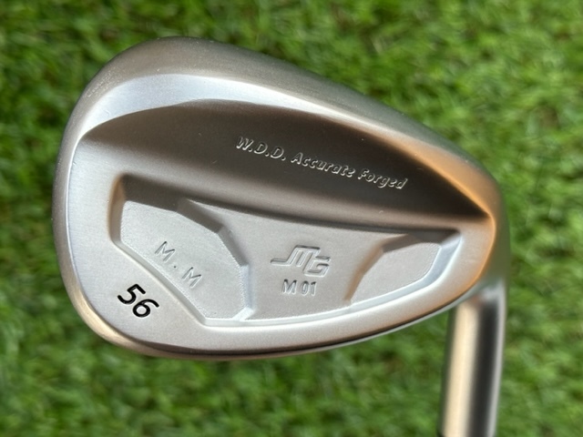 ◇1円スタート美品◇ 三浦技研 MIURA MG-M01 Wedge 56° ホワイトクロム仕上げ　特注品　◇ USTマミヤ ATTAS IRON 80(S) ◇_画像1