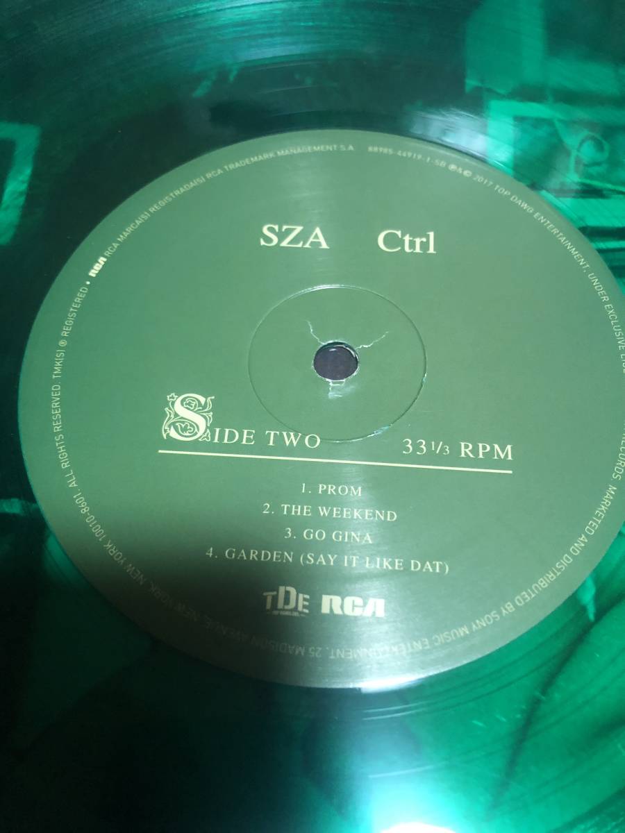 SZA CtRl グリーン色　LP 2枚組　（中古品）_画像4