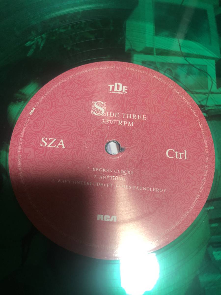 SZA CtRl グリーン色　LP 2枚組　（中古品）_画像5