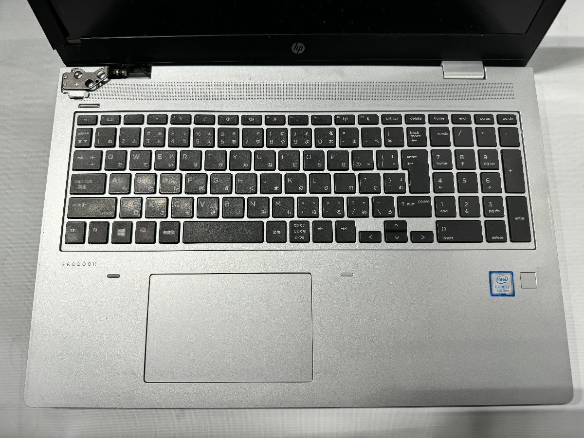 ◎1円スタート HP ProBook 650 G5 5PF36AV Intel Core i7 第8世代 メモリ8GB HDDなし 15.6インチ 起動せず ジャンク 破損あり /0215e12_画像4