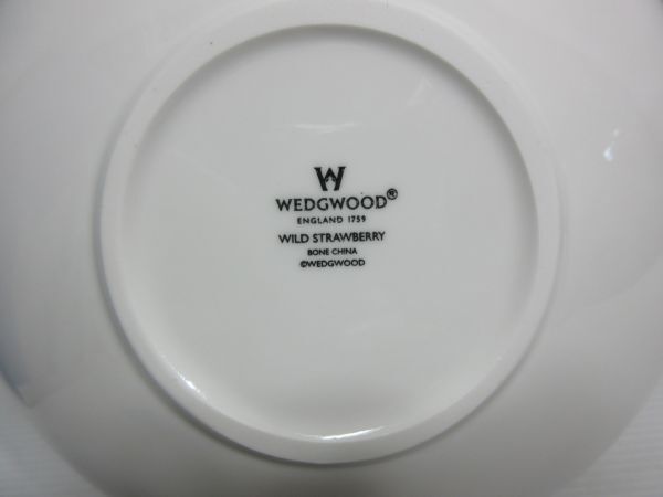 ◆未使用 保管品 WEDGWOOD ウェッジウッド STRAWBERRY ワイルドストロベリー 盛り皿 マリアージュボウル 深皿 元箱入り 現状渡し_画像6