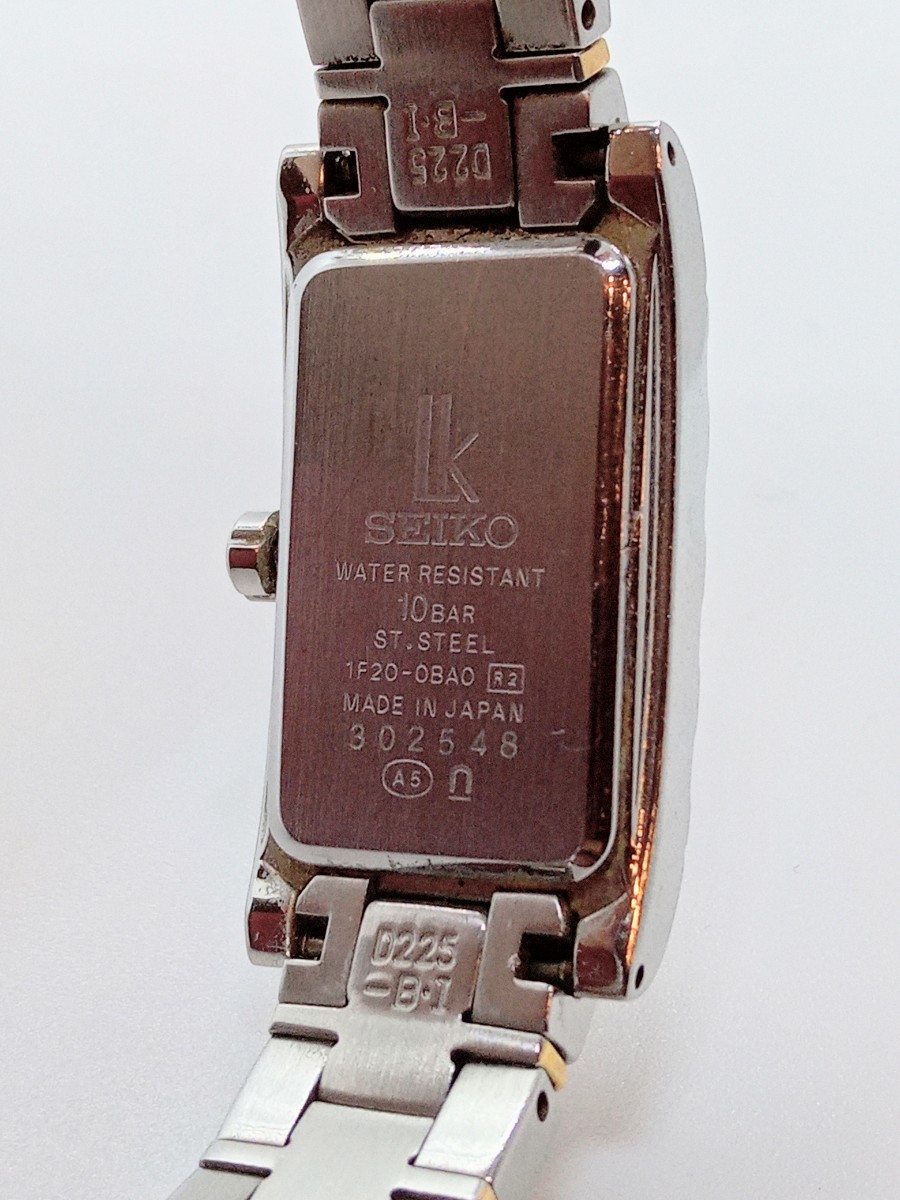 SEIKO セイコー レディース 腕時計 LK ルキア クォーツ 1F20-0BA0 シルバー ゴールド 電池交換済 中古稼働品 本体のみ