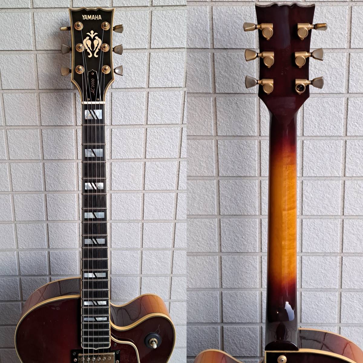 ■YAMAHA AE2000 ヤマハ フルアコ 1977-1978年製 ジャパンビンテージ フルアコースティックギター JAPAN VINTAGE 日本製 Gibson GRETSCH_画像9