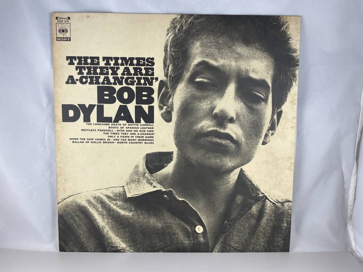 国内盤　LP　Bob Dylan　THE TIMES THEY ARE A-CHANGIN'　ボブ・ディラン　時代は変わる　25AP 270　reissue_画像1