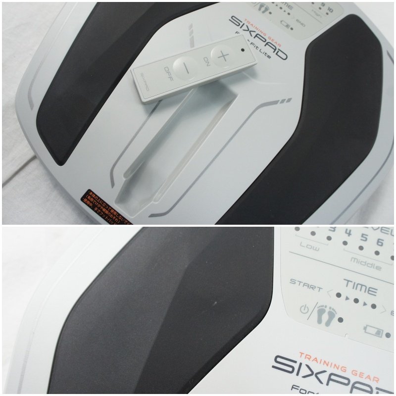 10◆【中古】MTG SE-AH14A SIXPAD FootFit Lite シックスパッド フットフィット ライト トレーニング機器 筋 ライトグレー◆90N4　/-ｂ*_画像6