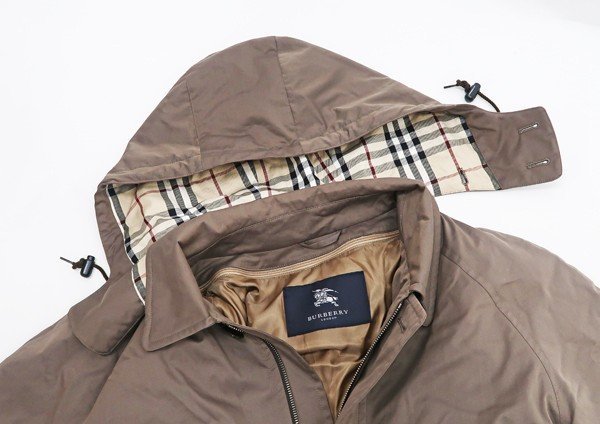 ◇【BURBERRY LONDON バーバリーロンドン】チェックダウンライナー付 コート L_画像3