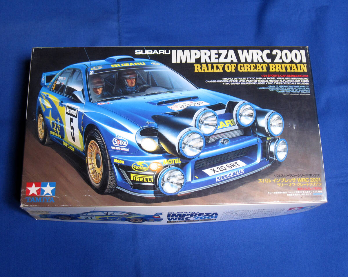 【箱傷み】タミヤ 1/24 スバル インプレッサ WRC2001ラリー・オブ・グレートブリテン 自動車 プラモデル_画像1