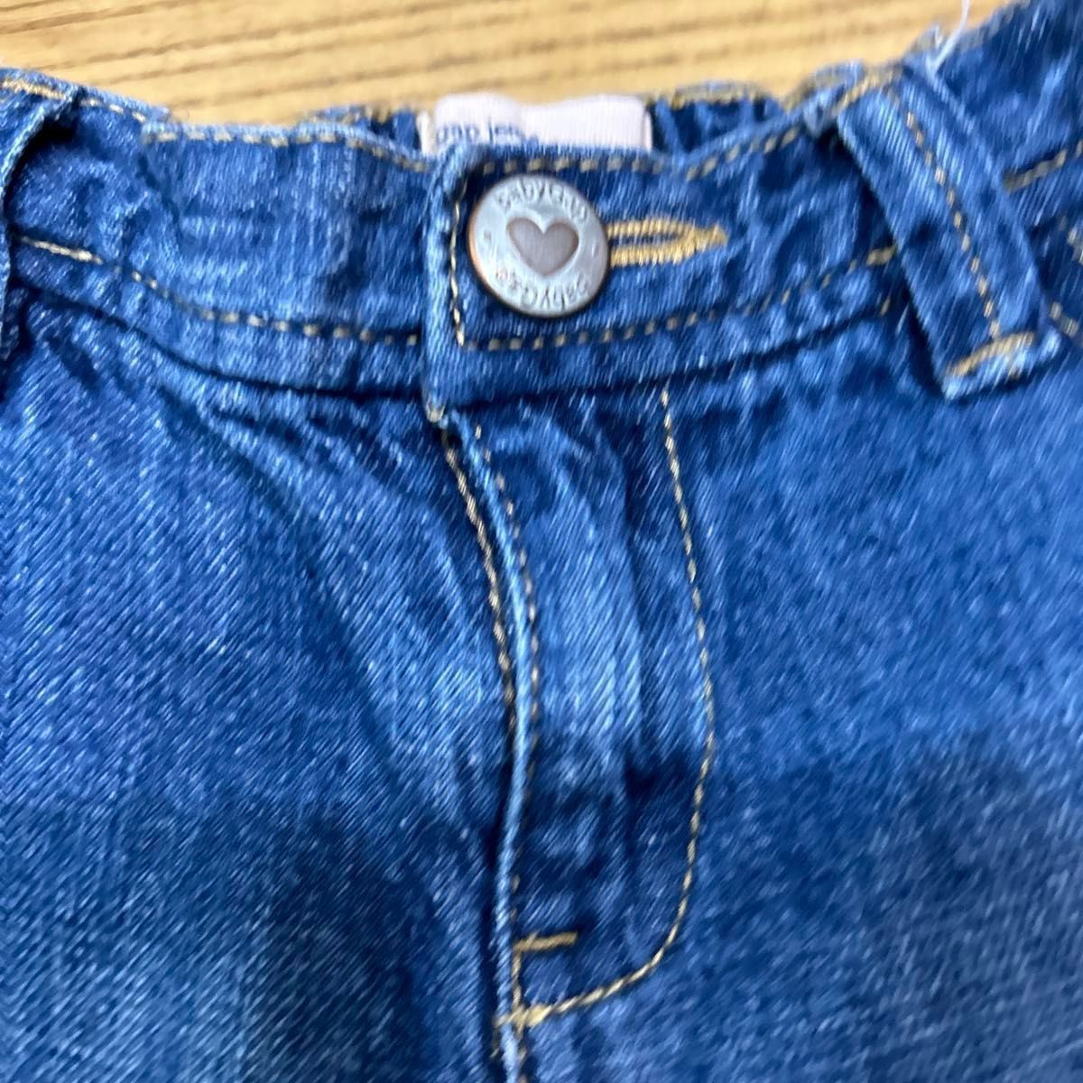 【babyGAP】(USED)デニムショートパンツ 半ズボン 女の子 90cm