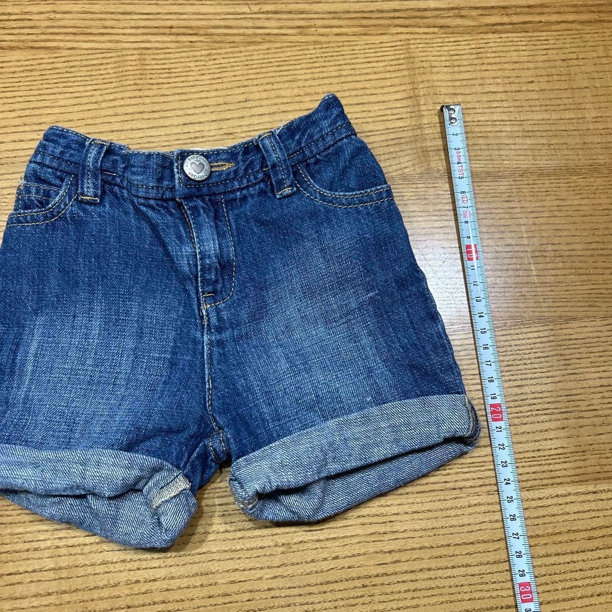 【babyGAP】(USED)デニムショートパンツ 半ズボン 女の子 90cm