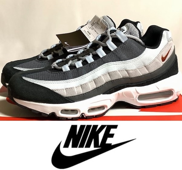 国内正規品 人気 NIKE ナイキ AIR MAX 95 エア マックス 95 メンズ スニーカー Wolf Grey/Black/Blue 日本サイズ28cm DM0011-011 新品本物