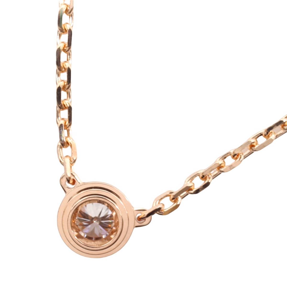 Cartier Cartier 750 K18 PG dam -ru necklace XStia man reje1P diamond pink gold jewelry 