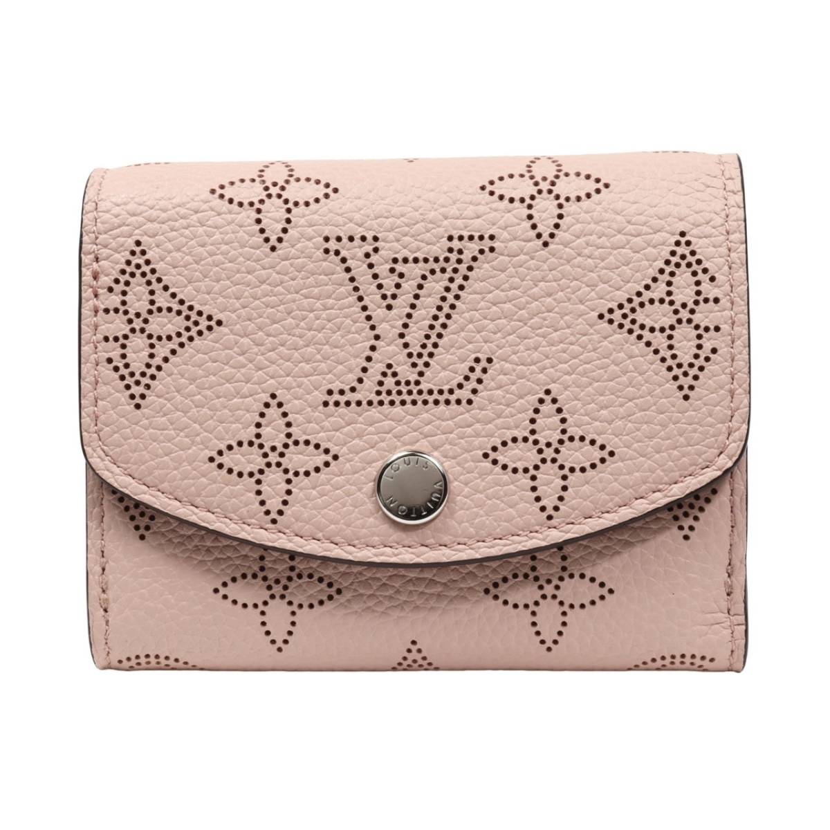 Louis Vuitton ルイヴィトン ポルトフォイユ イリスXS コンパクト財布 M67499 マヒナ レザー マグノリア ピンク 三つ折り 財布の画像1