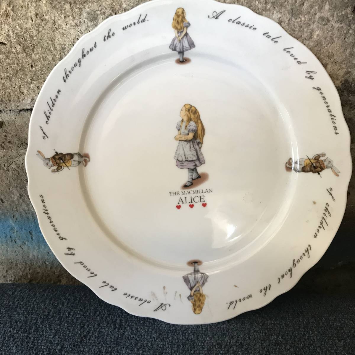 不思議の国のアリス マクミランアリス 1865 THE MACMILLAN ALICE 大皿 食器 プレート【_画像3