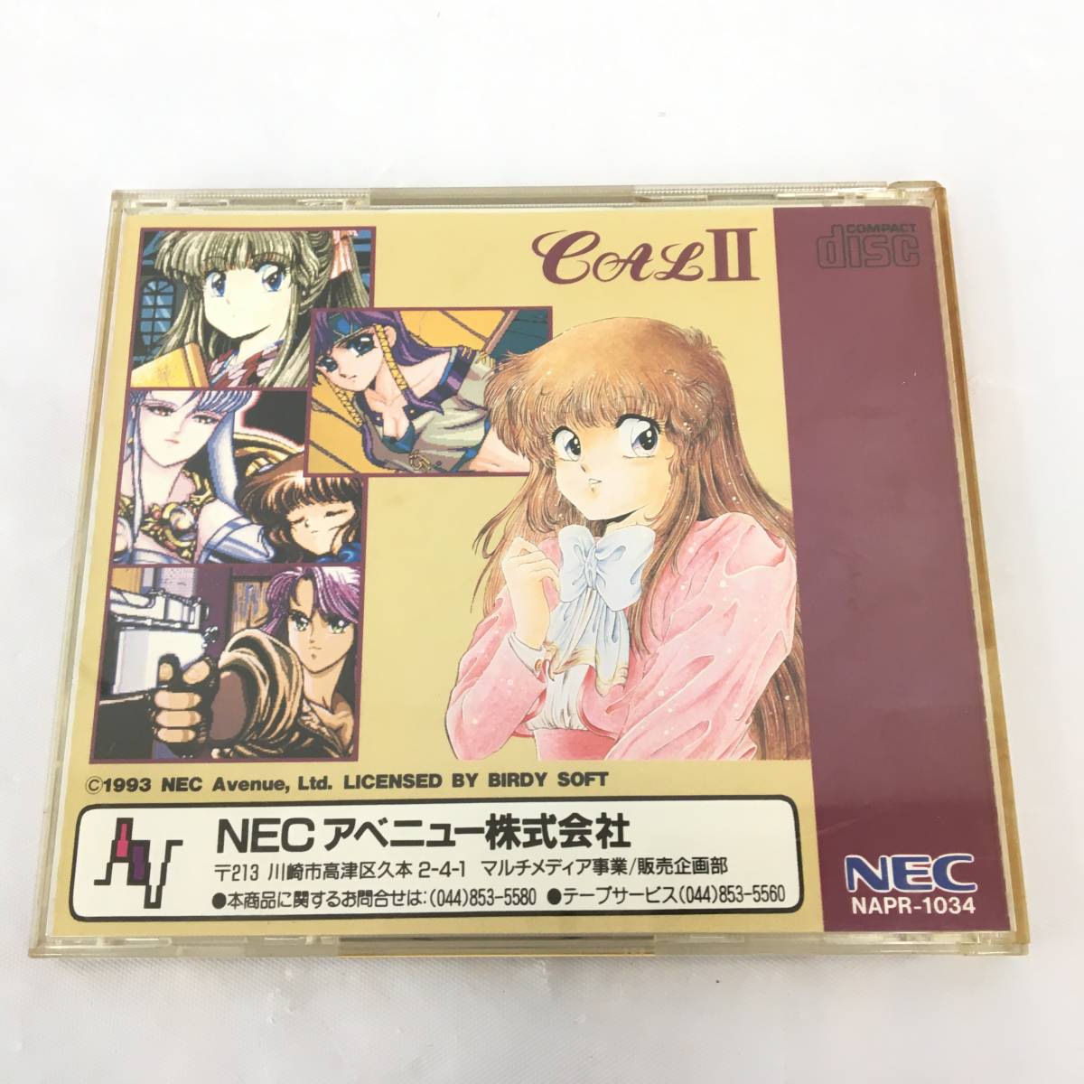 ■送料無料【PCエンジン 麻雀 レモンエンジェル SUPER CD-ROM2】【 CALⅡ キャル２　SUPER CD-ROM2】説明書あり動作未確認_画像9