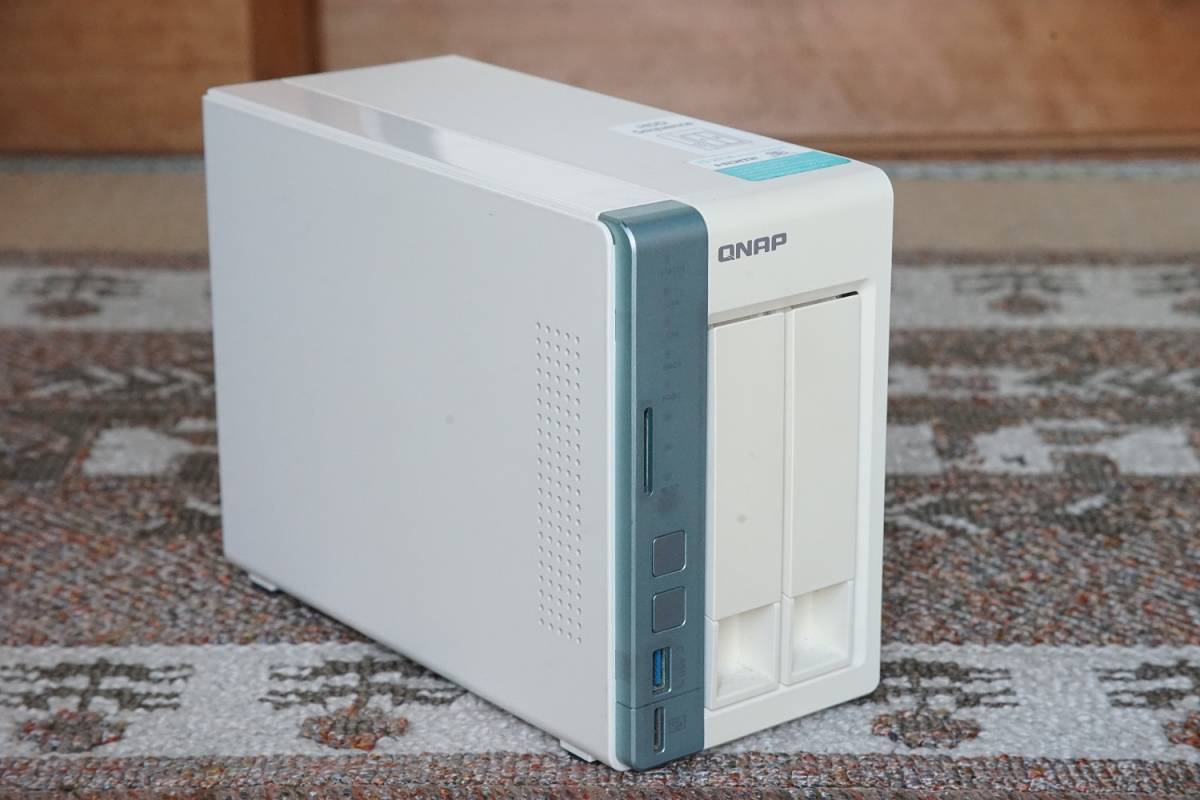 QNAP TS-251A 2ベイ NAS HDD2TB付属（1TB×2台）（Intel Dual-Core Celeron搭載、中古、現状渡し）QTS5.1_画像2