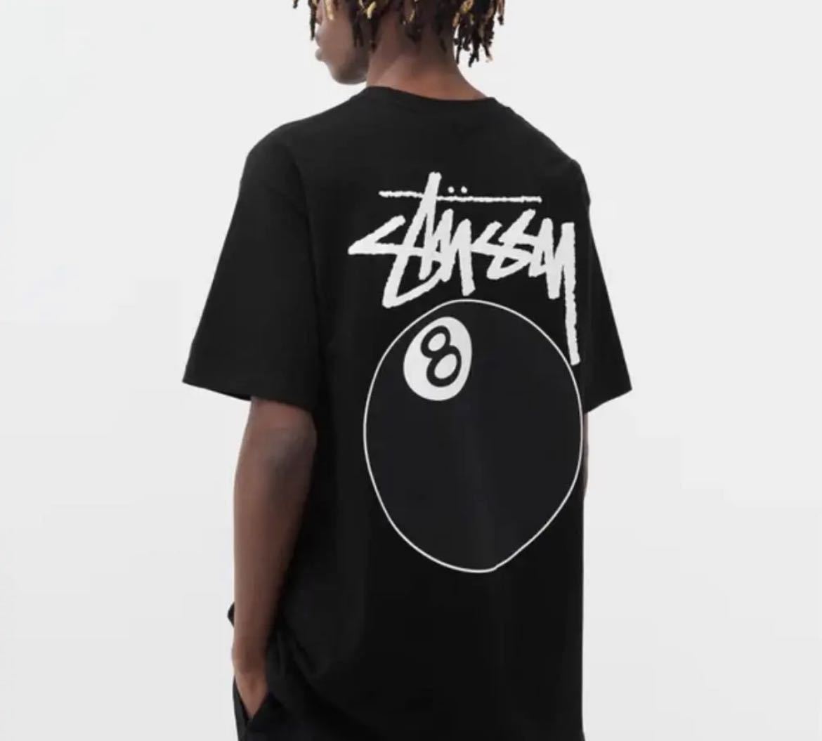 stussy ステューシー メンズ レディース 半袖 Tシャツ 8ボール 黒 M エイトボール ブラック エイトボール_画像3