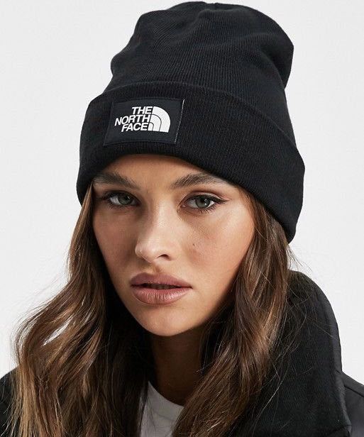 男女ok THE NORTH FACE ザノースフェイス ボックスロゴ ニット帽 ビーニー 海外限定 ニットキャップ Beanie 正規 メンズ レディース 黒_画像2