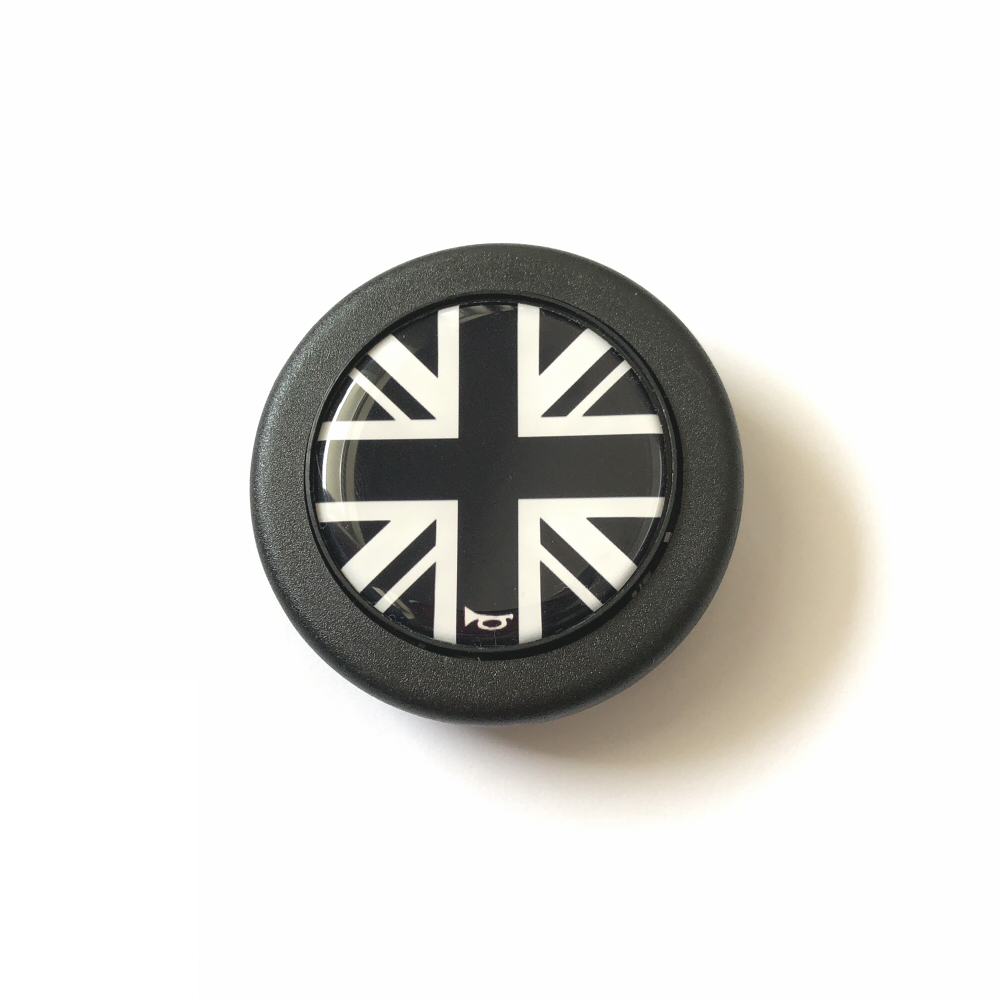  Union Jack horn button black Britain flag ( Classic Mini Rover Mini mini MGB MGAo- stay n Healey sprite Cooper 