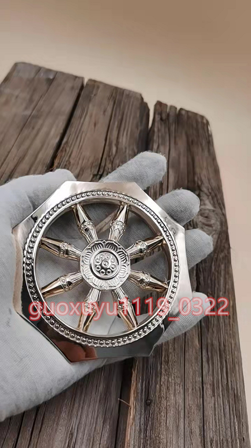 密教 法具 輪宝★真鍮製 直径 11*11cm 寺院用仏具 _画像1