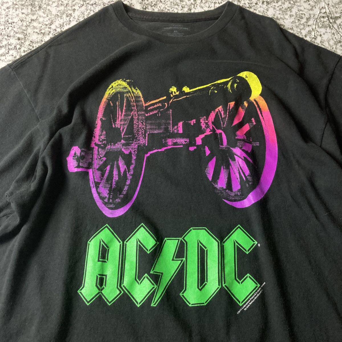 【グッドレギュラー】AC/DC バンドTシャツ バンT ロック　ミュージシャン　ブラック　XLサイズ 古着　ビッグサイズ