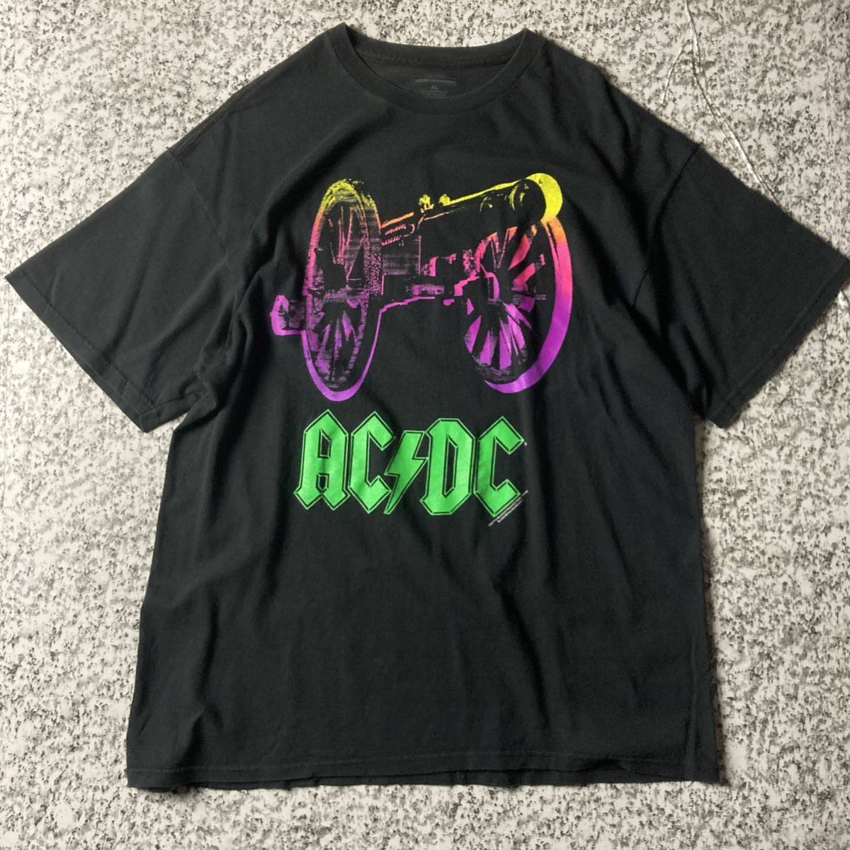 【グッドレギュラー】AC/DC バンドTシャツ バンT ロック　ミュージシャン　ブラック　XLサイズ 古着　ビッグサイズ