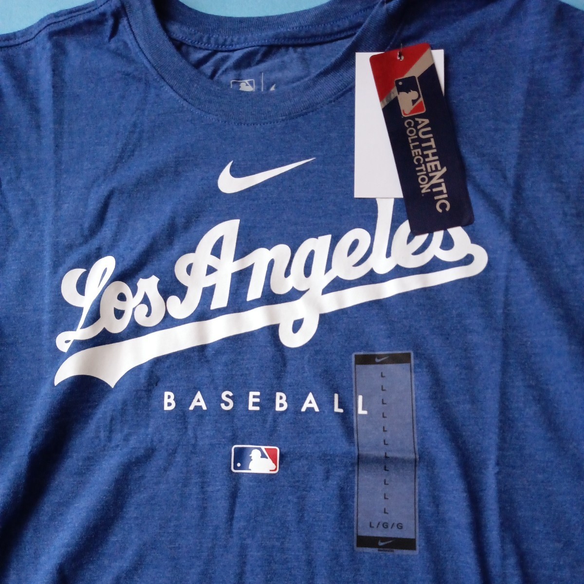 大谷翔平 Men's Lサイズ Los Angeles Dodgers Nike Authentic T-Shirt 選手着用モデル　_画像1