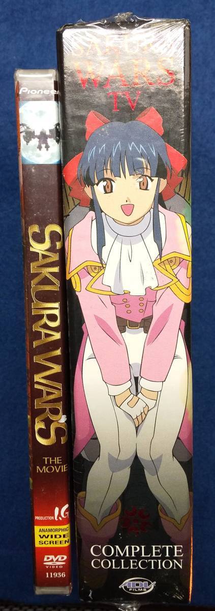 DVD サクラ大戦 TVシリーズ 全25話 ＋ 劇場アニメ 2セット 海外版 未開封 (難あり)　　Sakura Wars アニメ サクラ