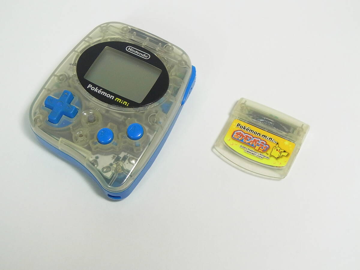 1円スタート 中古美品/動作品 Pokemon mini 本体 ポケモンパーティーミニソフト付 MIN-001 ポケモンミニ 任天堂 ポケット 携帯 ゲーム_画像9