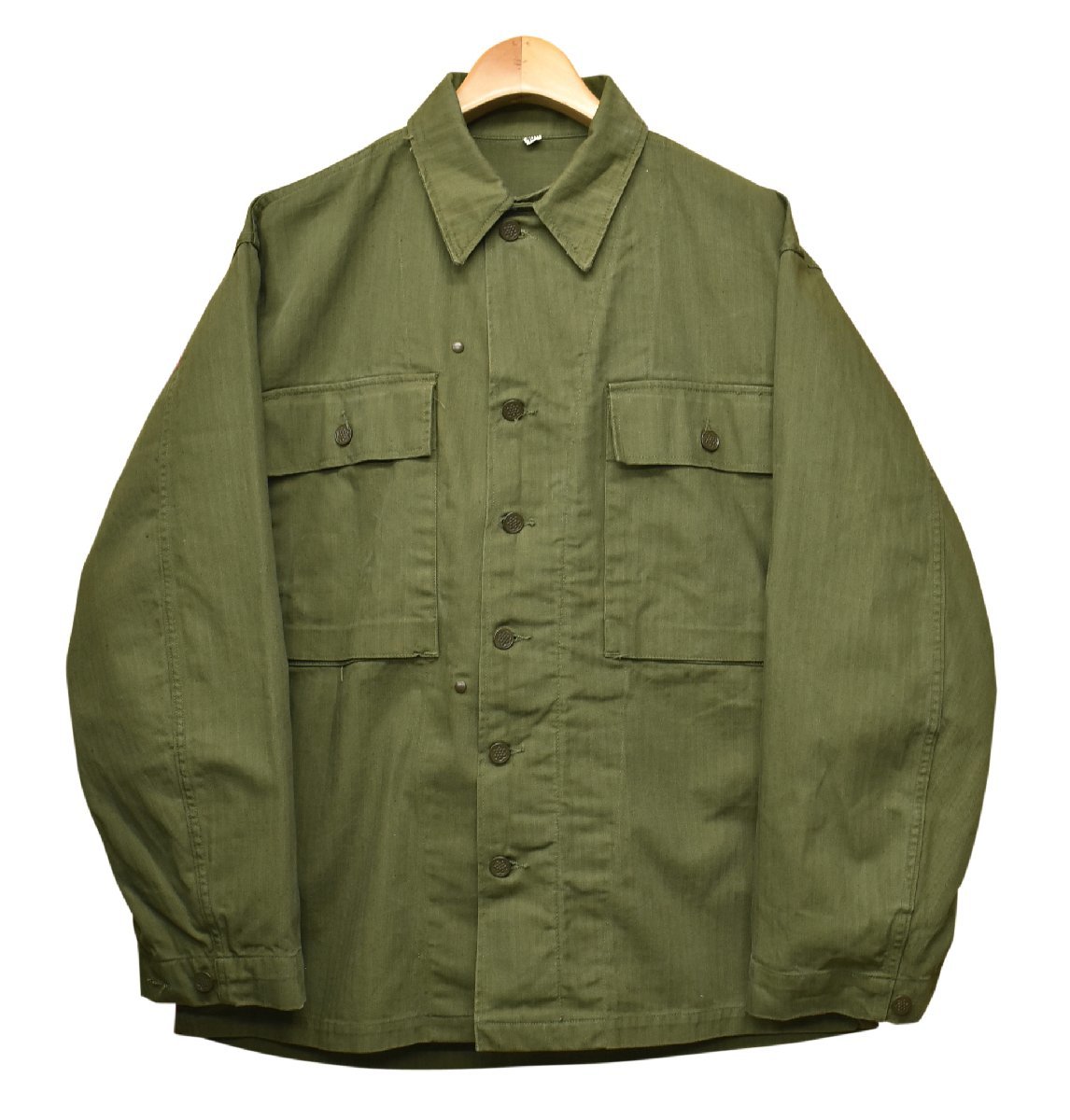 【40's】【ビンテージ】U.S.ARMY 米軍実物【M43】【HBT】ジャケット【カバーオール】【40R】CH1206-100-DA30_画像1