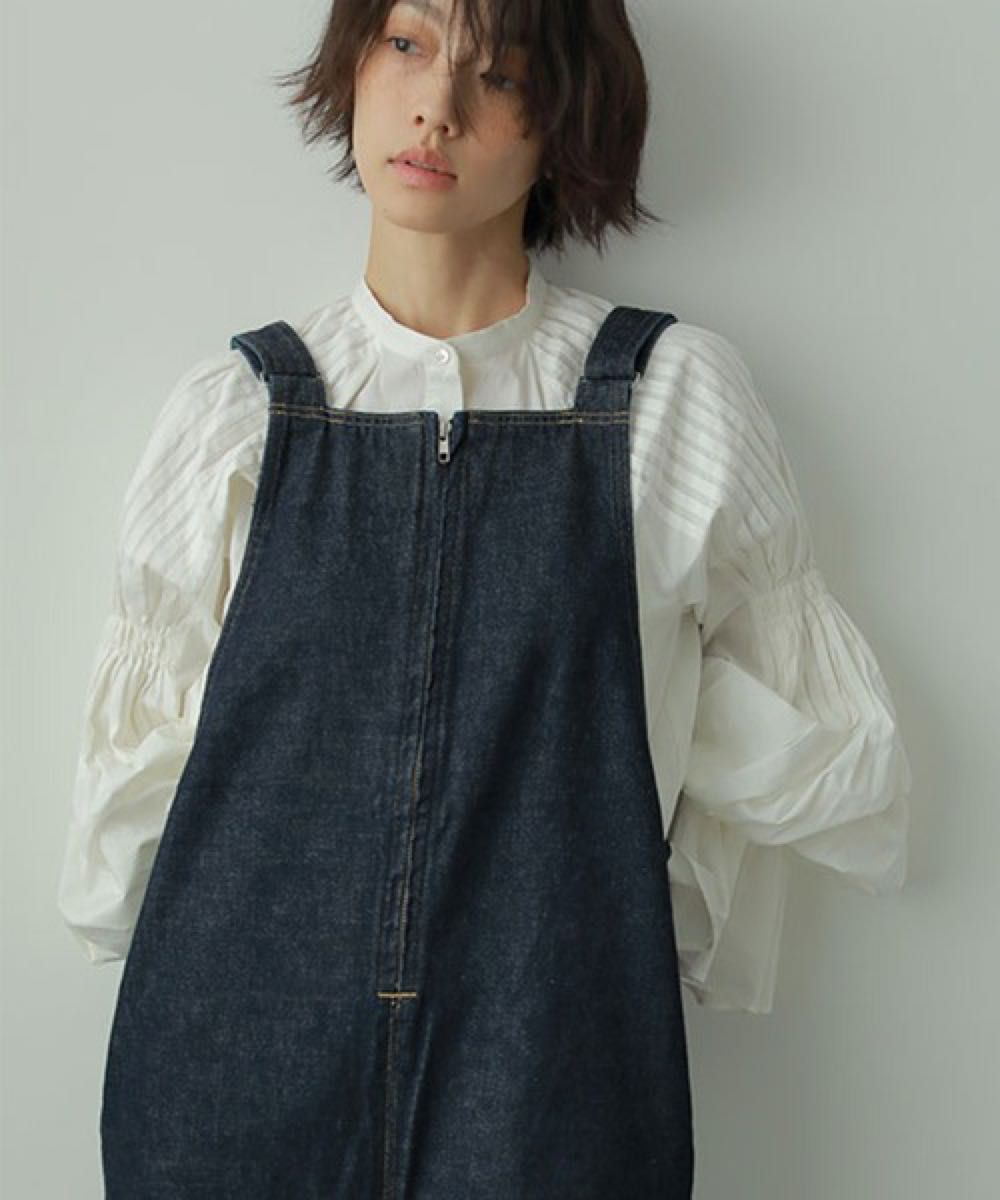 ETRE TOKYO キャンディースリーブタックシャツ ネイビー 長袖 紺 ETRE TOKYO キャンディースリーブタックシャツ ネイビー 長袖 紺