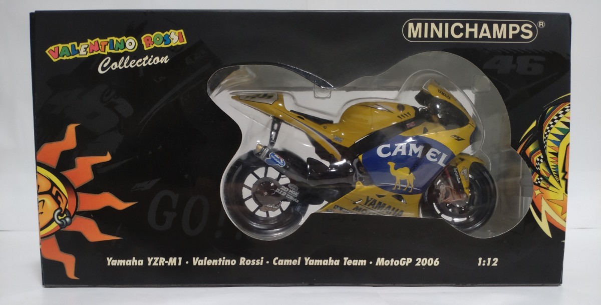 PMA MINICHAMPS 1/12 2006 キャメル ヤマハ YZR-M1 ロッシ キャメル ロゴ カスタム Moto GP ミニチャンプス CAMEL YAMAHA Rossi デカールの画像8