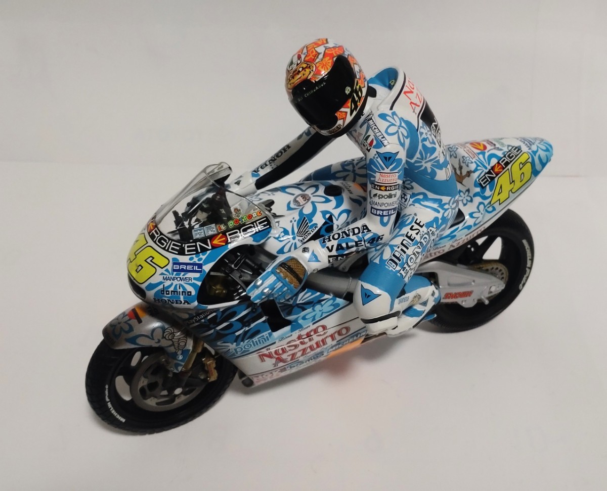 PMA MINICHAMPS 1/12 01 ムジェロカラー NSR 500 & ロッシ ライディング フィギュア セット Moto Mugello Nastro Azzuro ミニチャンプス