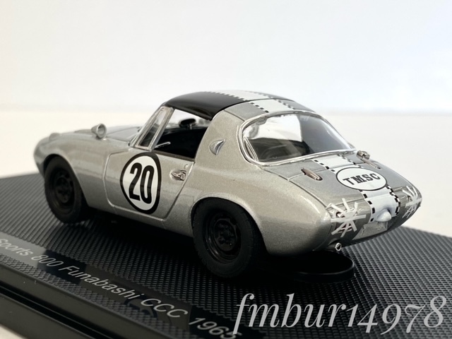 ＜絶版・未使用＞EBBRO　エブロ　1/43　Toyota Sports 800 Funabashi CCC 1965　トヨタ　スポーツ　船橋　浮谷東次郎_画像6