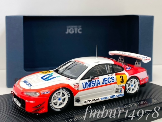 ＜絶版・未展示＞EBBRO　エブロ　1/43　UNISIA JECS SILVIA　JGTC 2002 No.3　ユニシア　ジェックス　シルビア　山野 哲也/ 柳田 真孝_画像1