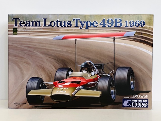 ★★ 即決 ★★＜絶版・未使用＞EBBRO　エブロ　1/20　プラモデル　Team Lotus Type 49B 1969　チーム ロータス タイプ49B _画像1