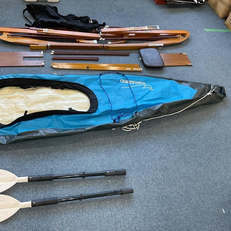 1円~!!【引き取り限定】パドル付 FUJITA CANOE フジタカヌー 1円~!!【引き取り限定】パドル付 FUJITA CANOE フジタカヌー