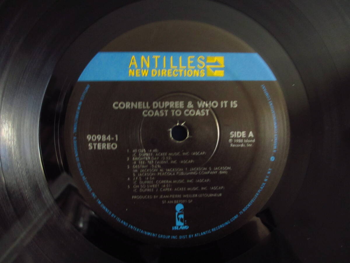 オリジナル Cornell Dupree & Who It Is ジャズギター四天王 コーネルデュプリー Coast To Coast / Antilles New Directions AN8733 US盤_画像3