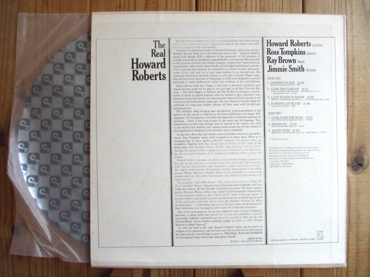 US盤 / Howard Roberts / ハワードロバーツ / The Real Howard Roberts / Concord Jazz / CJ-53_画像2