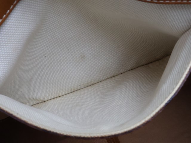 2402-43 Hirofu handbag tote bag HIROFU leather made Brown 