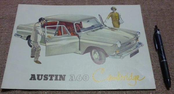 AUSTIN A60 Cambridge 　オースチン A60 ケンブリッジ　 カタログ　　パンフ 車 　 外車_表紙