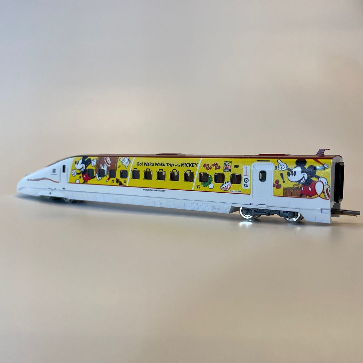 TOMIX 821-1007 室内灯付 品番97914 【限定品】九州新幹線 800-1000系 (JR九州 Waku Waku Trip 新幹線) セット バラシ品 _画像2